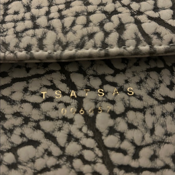 NWT TSATSAS RHEI Handbag in Marbled Nubuck - Picture 6 of 9
